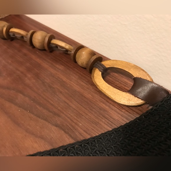 Cappelli crochet hand bag in black - Picture 4 of 13